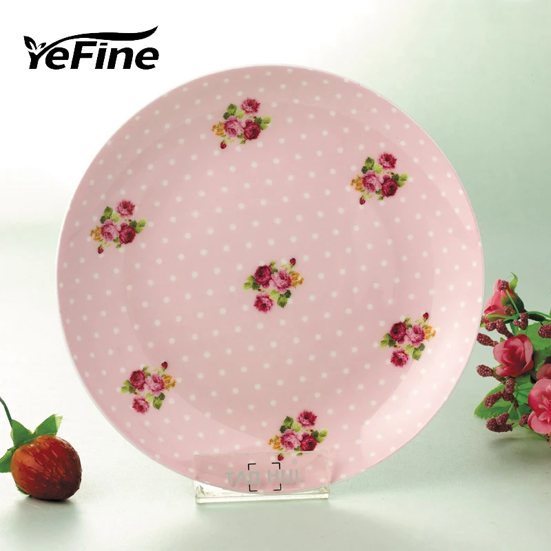 

YeFine High Quality Bone China Snack Plate Kitchen Accessories Stylish Dessert Plates and Dishes 8 Inch Cake Dishes Porcelain