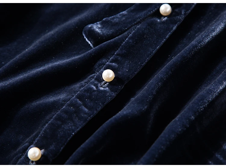 Шелк велюр рубашка OL шелк тутового шелкопряда Топ для женщин с длинным рукавом зимние Блузки M/L/XL