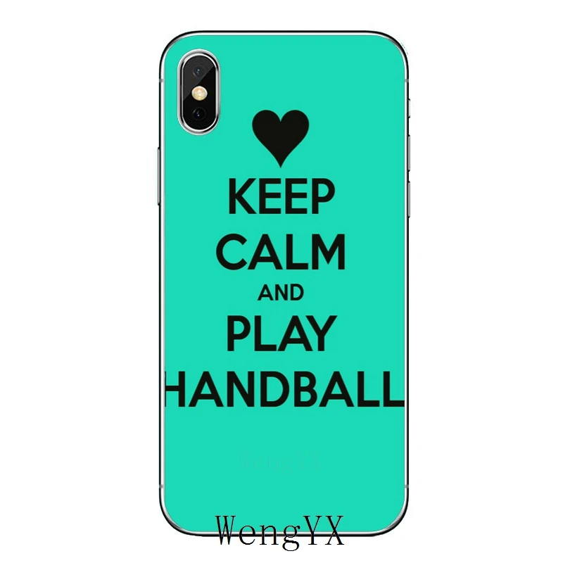 Для Apple IPhone X XR XS Max 8 7 plus 6s 6 plus SE 5s 5c 5 4s 4 keep calm love Handball Роскошный чехол из мягкого ТПУ чехол для телефона