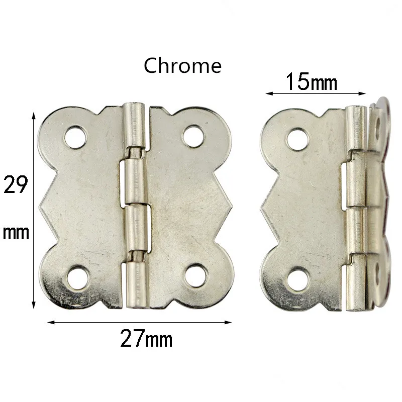 KK& FING 10 шт 29 мм x 27 мм бронзового золотого серебряного цвета мини дверные петли сформой бабочки Ящика Шкафа Ювелирных Изделий Коробка петли для мебельного Оборудования