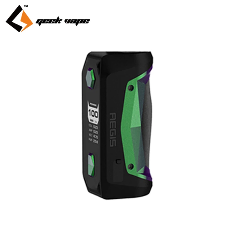 GeekVape Aegis Solo mod Водонепроницаемая электронная сигарета подходит Cerberus Subohm Tank Tengu RDA от одного 18650 VS aegis mini Mod - Цвет: green