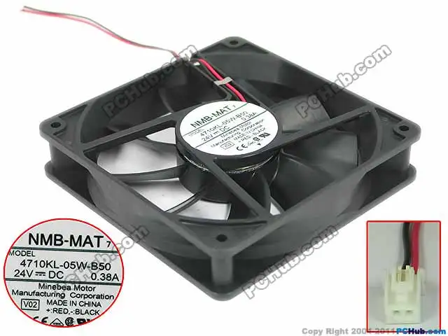 NMB MAT 4710KL 05W B50 V02 DC 24V 0.38A 120x120x25 мм вентилятор охлаждения сервера|square fan|server fan120x120x25mm