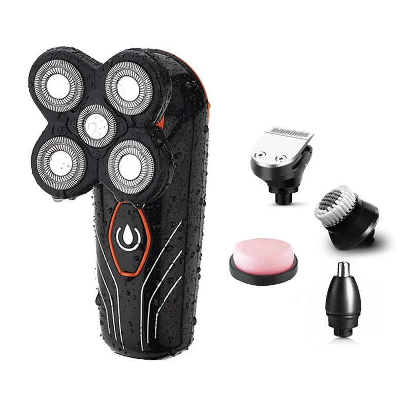 

5 in 1 Razor Fashion Multi-function Rzor Charging Beard Knife Water Washing Electric Razor Armpit Trimmer.