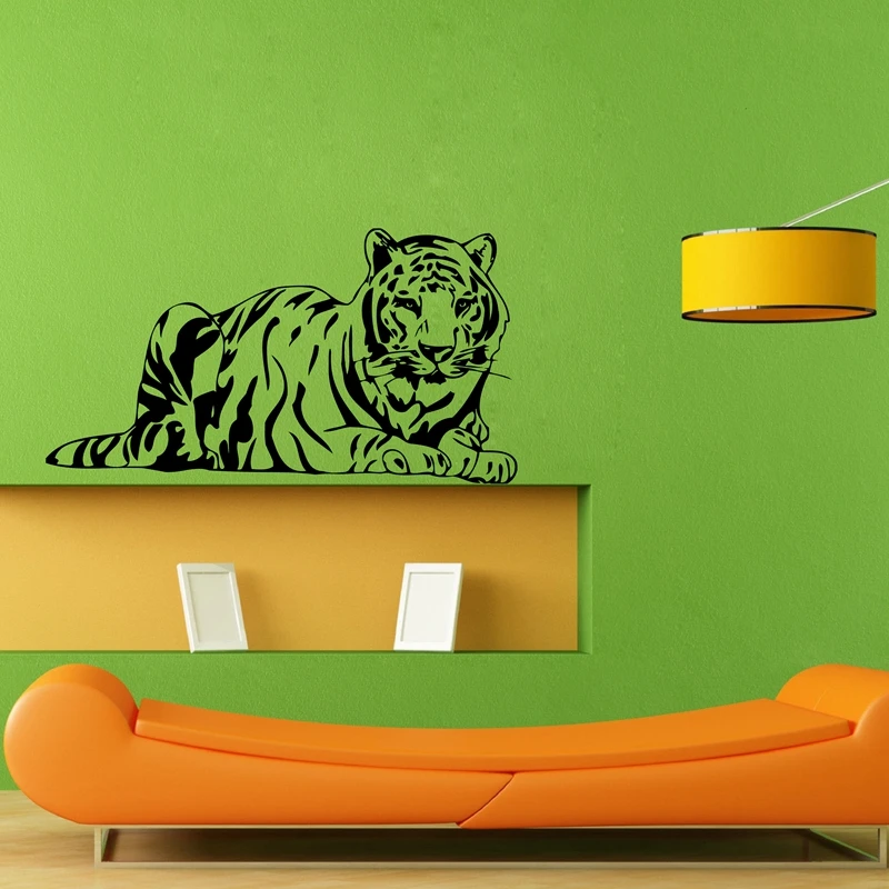 Vinyl tigers wall decal The resting tiger wall art sticker home