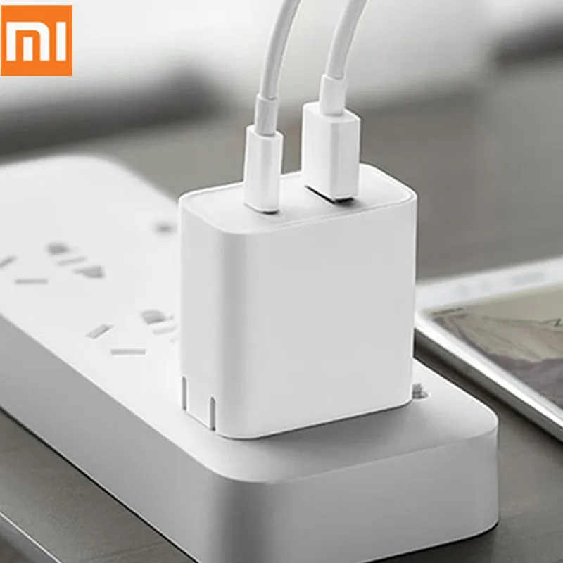 Оригинальный Xiaomi 30 Вт (макс) быстрый устройство для зарядки портативное зарядное