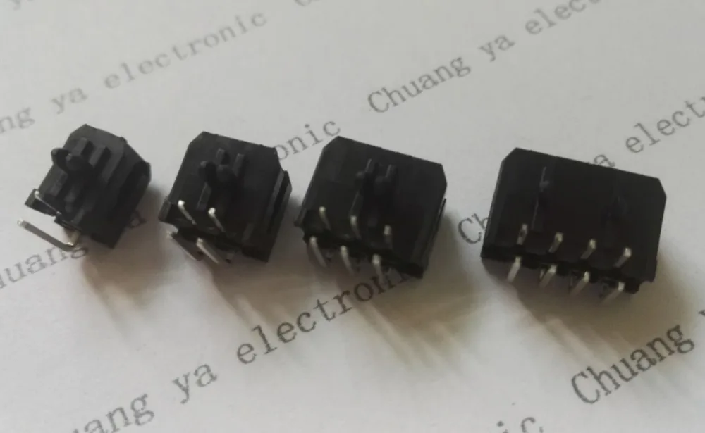 

Molex3.0 3.0mm 2P 4P 6P 8Pin small 5559 female socket for PC power connector Curved needle 50PCS/1LOT