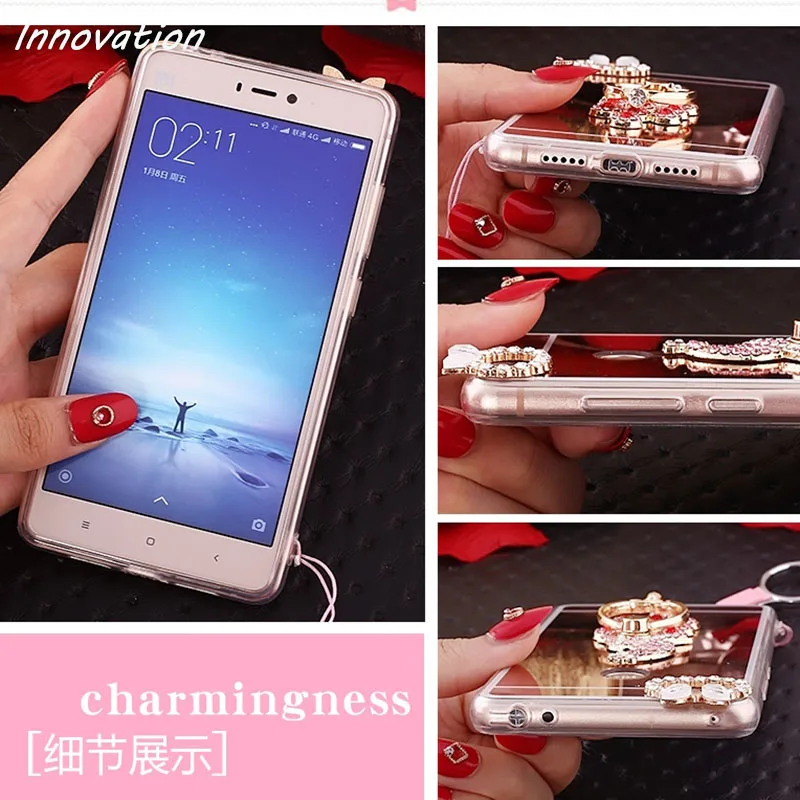 Модный зеркальный чехол для iPhone X 6 6S 5S 5 7 Plus 8 роскошный блестящий мягкий из ТПУ с