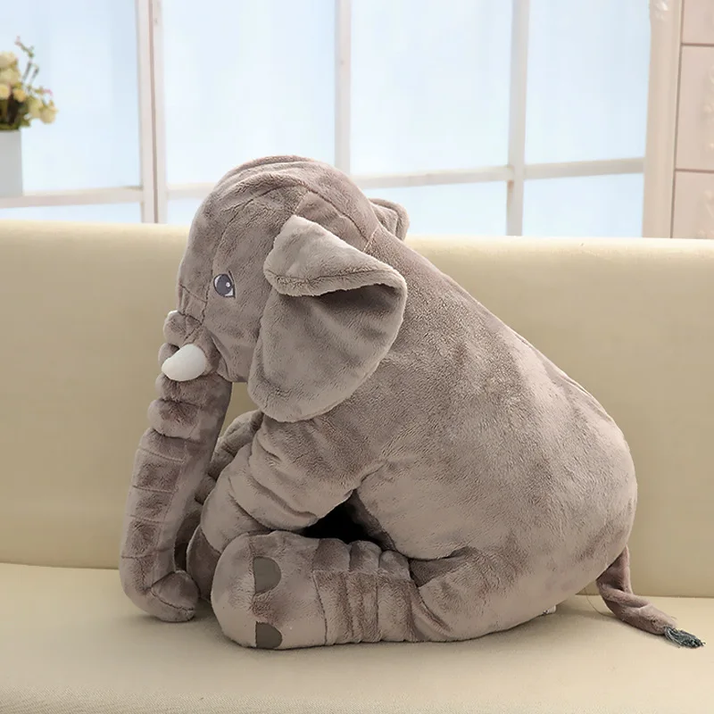 

40cmHeight Large Plush Elephant Doll Toy Kids Sleeping Back Cushion Cute Stuffed Elephant Baby Accompany Doll Xmas Gift