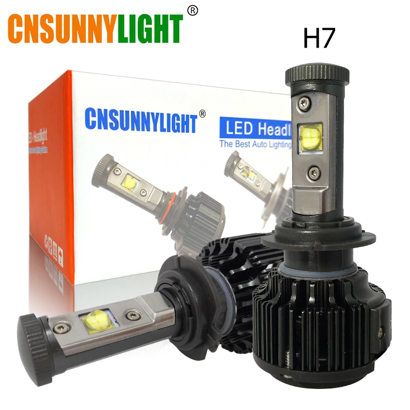 CNSUNNYLIGHT H4 Hi/Lo H7 H11 9005 9006 Led Car Headlights 8000lm 3000K 4300K 6000K High Brightness Auto Lights Conversion Kit