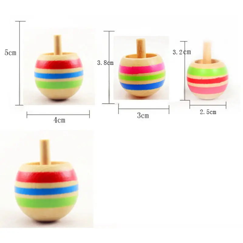 Традиционный деревянный Ностальгический магический перевернутый гироскоп WD09 3 установлен ранее детство обучающий игрушки