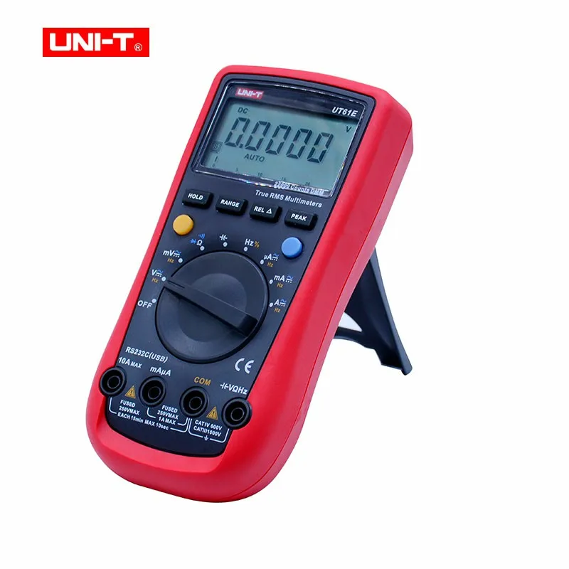 Goedkoop UNI T UT61A UT61B UT61C UT61E Digitale Multimeter True Rms RS232 Interface Multimeter Auto Range Met Lcd Backlight Display