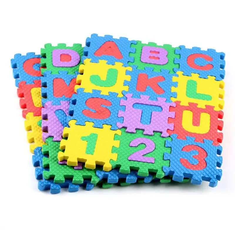 

3 Pcs Baby Child Number Alphabet Puzzle Foam Maths Educational Mat Toy