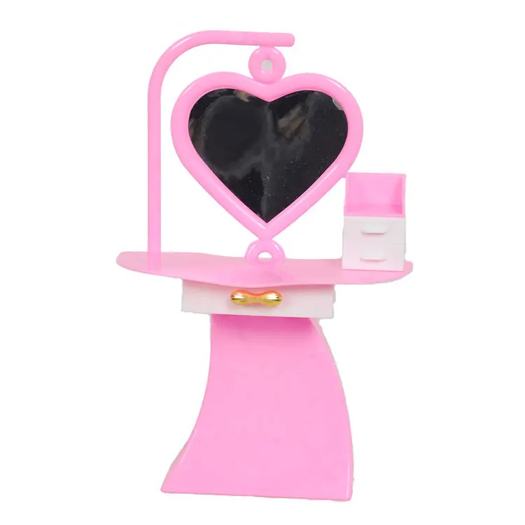 Dressing Table Toilet Doll Sweet Home Accessories Furniture Diy Toys Fashion Girls Plastic Special Offer 2021