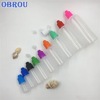

Free shipping small volumn 5ml squeezable plastic PE dropper bottle childproof lid long thin tip for essential oil packaging