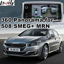 360 panorama & interface de visão traseira para Peugeot 208 308 408 508 2008 com MRN & SMEG sistema + LVDS de entrada de sinal RGB tela elenco