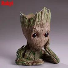 15cm Guardians of The Galaxy Flowerpot Baby Action Figures Cute Model Pen Pot Best Christmas Gifts Toys For Kids Home Decoration