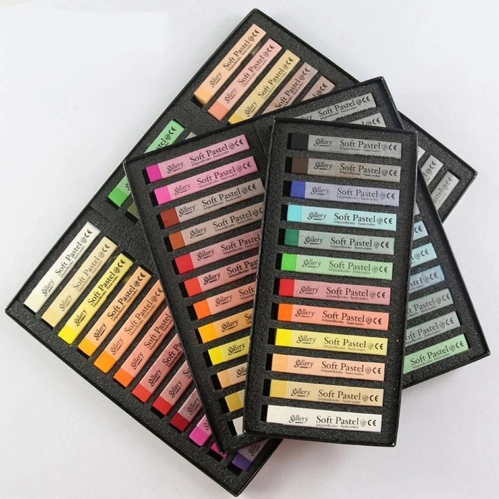 

Pastels Drawing 12/24/36/48Colors Crayon Hair teacher Set Soft holder pen Colors Crayons Supplies School Art Chalk chalkboard