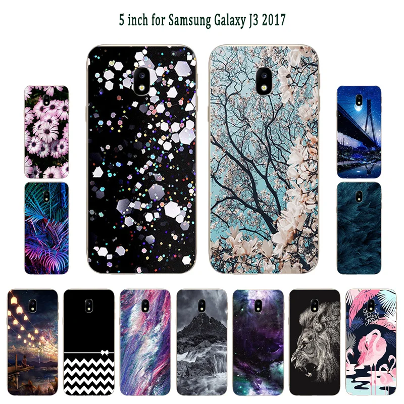 

For Samsung J3 2017 J3(7) Soft Silicone Phone Case Bridge Printed Cover For Galaxy J3 2017 J330F SM-J330F DS 5.0" Case