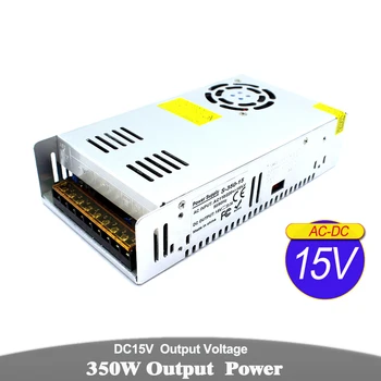 

Single Output DC15V 350W power supply Unit AC-DC Transformer 110V 220V AC To DC 15V SMPS For LED Strip Lighting Monitor CCTV DIY