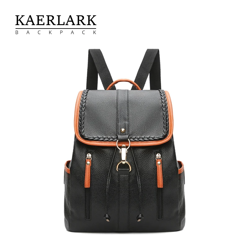 Kaerlark Фирменная Новинка Mujer Mochila Для женщин Anti theft рюкзак искусственная кожа Школа