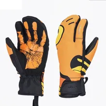 Кроссовки Новые Зимние термальные унисекс 3 пальца лыжные перчатки мужские водонепроницаемые уличные спортивные перчатки без пальцев Сноубординг катание на лыжах езда на велосипеде