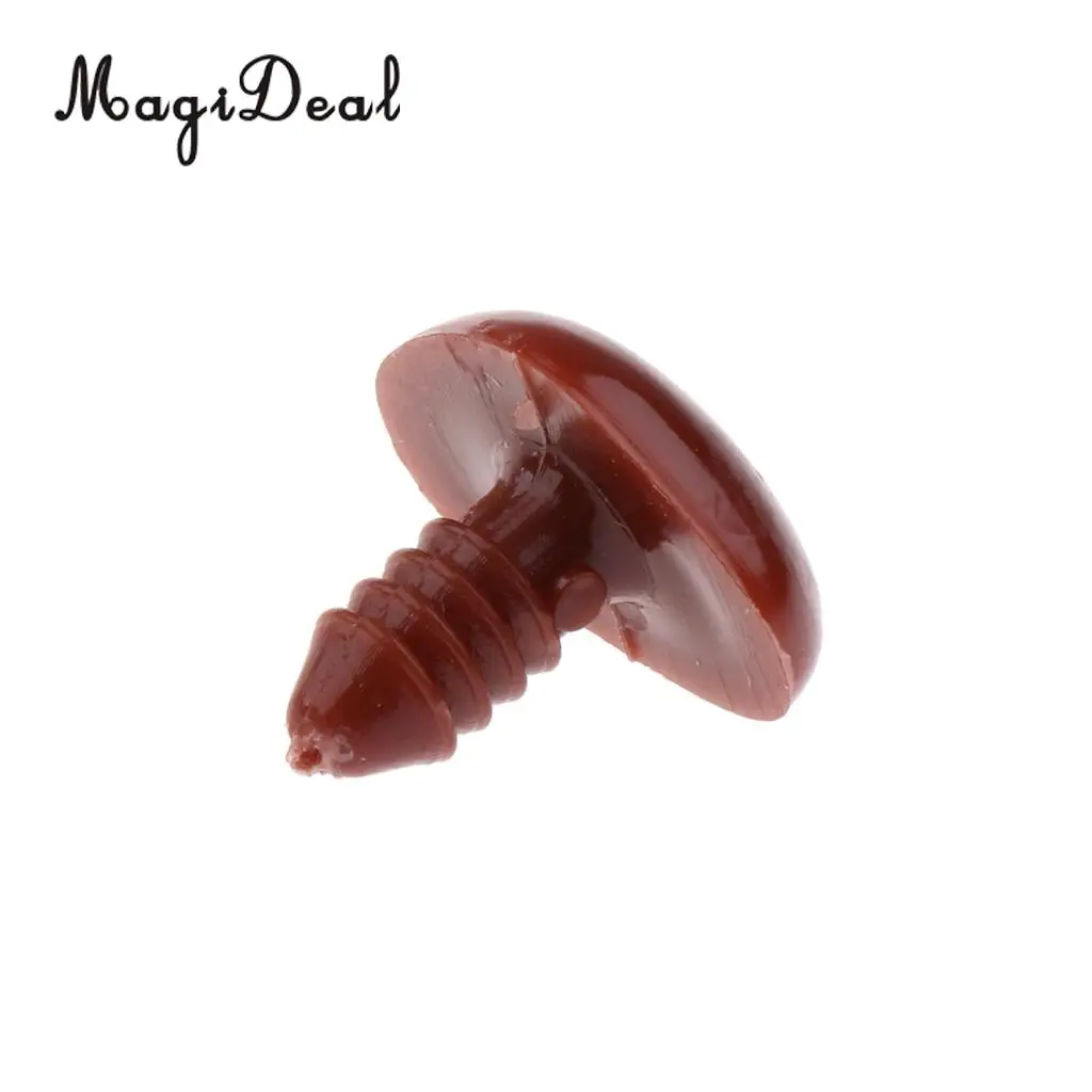 MagiDeal Hot Selling 100Pcs/Lot 10x11mm Safety Nose with BACKS for Bear Doll Dog Animal DIY Crafts Children Toy 4Colors