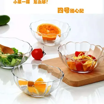 

Creative Acrylic Salad Bowl Thicken Transparent Hotel Household Vegetable Bowl Plastic Tableware