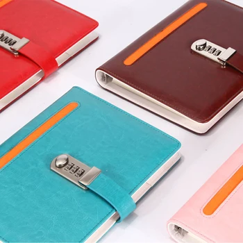 

New stationery notebook paper 100 sheets diary with lock password code Spiral business office shcool supplies gift