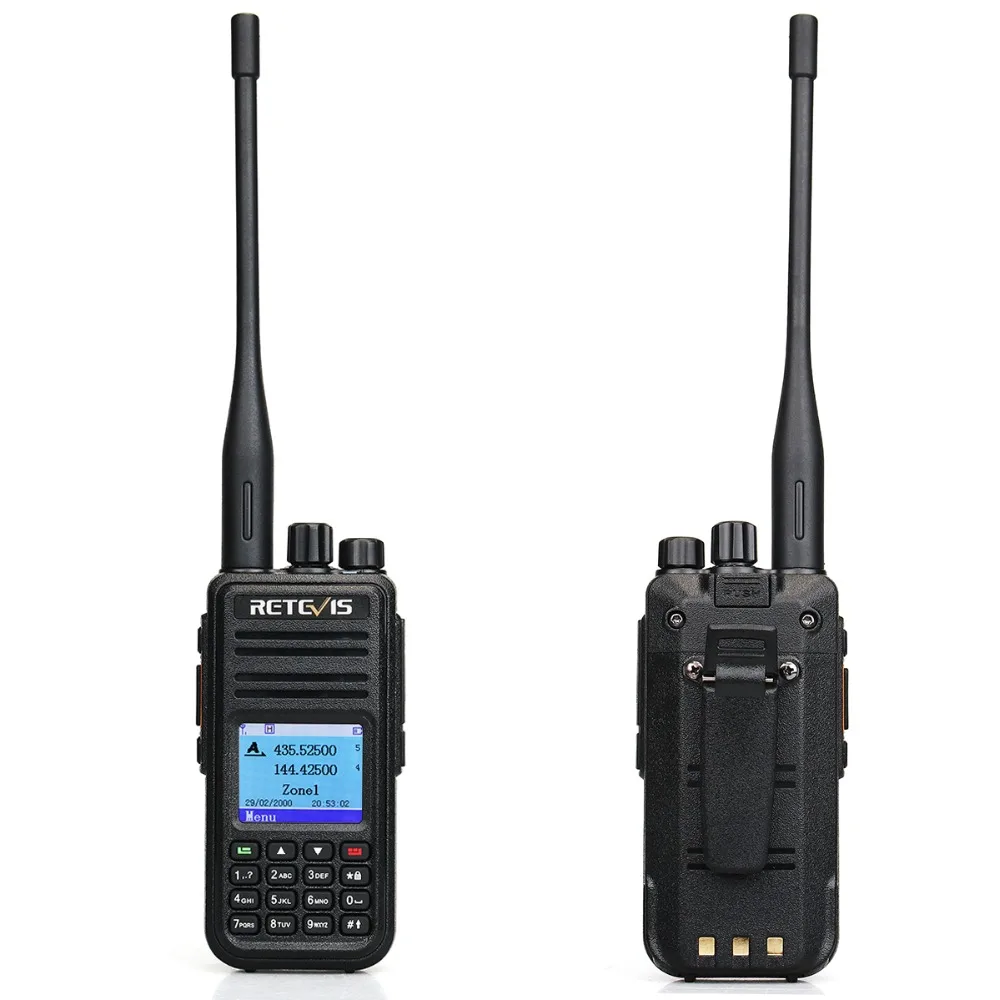 RETEVIS RT3S Dual Band DMR Digital Walkie Talkie (GPS) 5W VHF UHF DMR Radio Station Dual Time Slot Ham Radio Amador+ProgramCable RETEVIS RT3S Dual Band DMR Digital Walkie Talkie (GPS) 5W VHF UHF DMR Radio Station Dual Time Slot Ham Radio Amador+ProgramCable