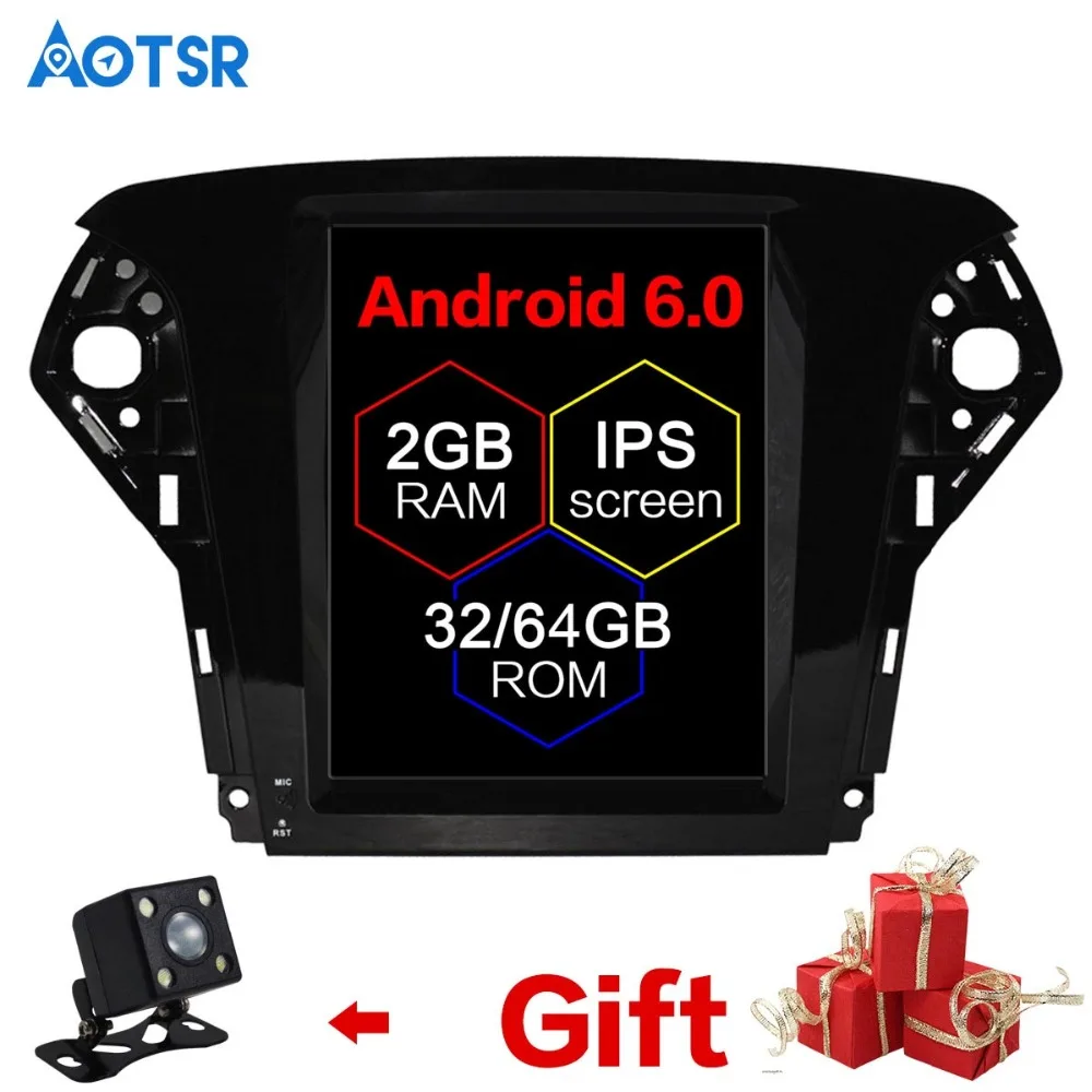 

Big Screen pure Android Tesla style Car DVD Player GPS Navigation For Ford Mondeo 2007-2012 Auto navi stereo headunit multimedia
