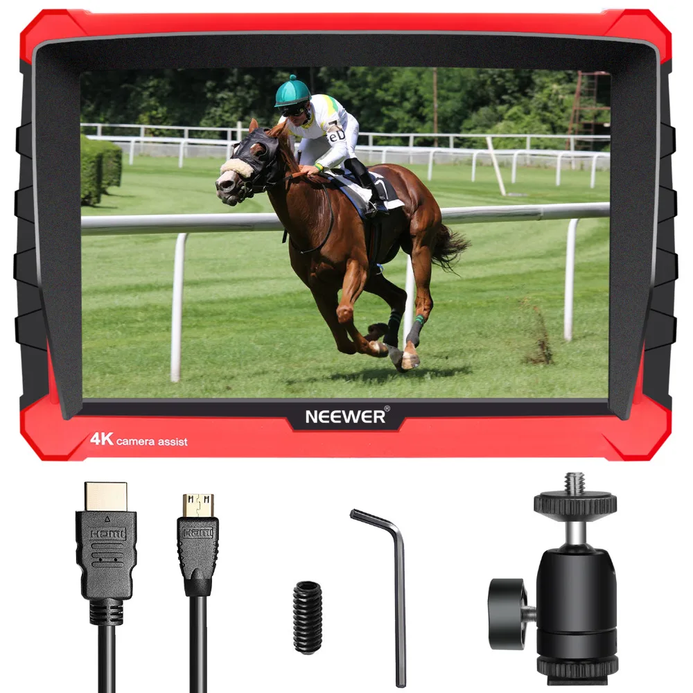 

Neewer NW-A7S Camera Field Monitor with Silicone Case for Sony Canon Nikon Olympus with IPS Screen Adjustable Display Ratio