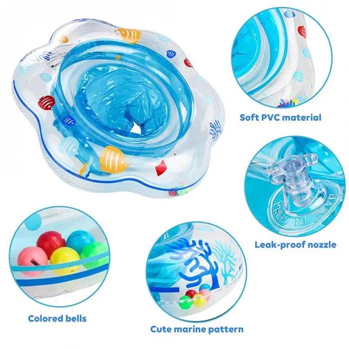 Anel de Natação Brinquedo para o Treinamento Crianças Novas Bebê Assento Flutuador Inflável Segurança Piscina Água 10 flutuador inflável segurança piscina água brinquedo para o treinamento