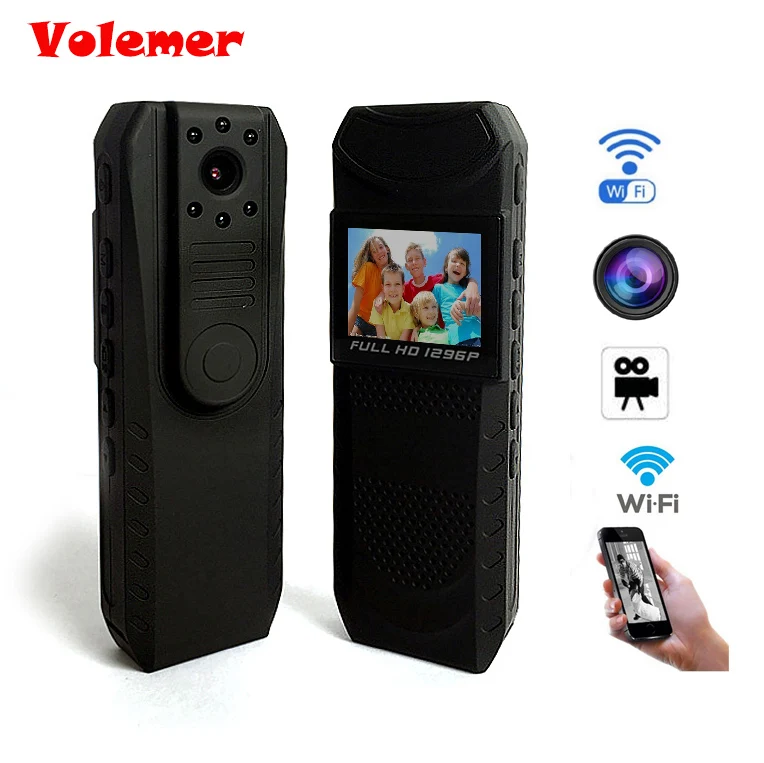 Kopen Volemer FUll HD 1296 p kasttoestel pen camera recorder met Nachtzicht mini Camera wifi WiFi Draagbare Mini Camcorder