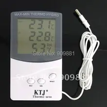 30 шт./лот ЖК-цифровой Макс-мин термометр закрытый и открытый температурный метр с гигрометром Простота эксплуатации