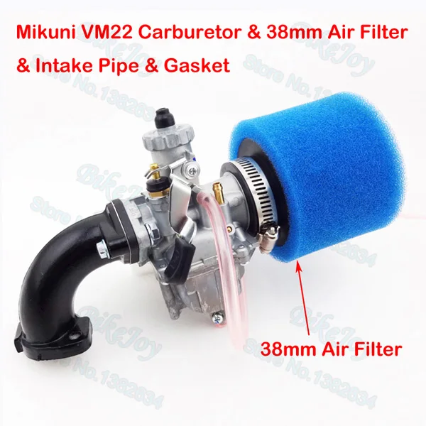 Mikuni VM22 Carb 26mm Carburetor Air Filter Intake Pipe For 110cc 125cc