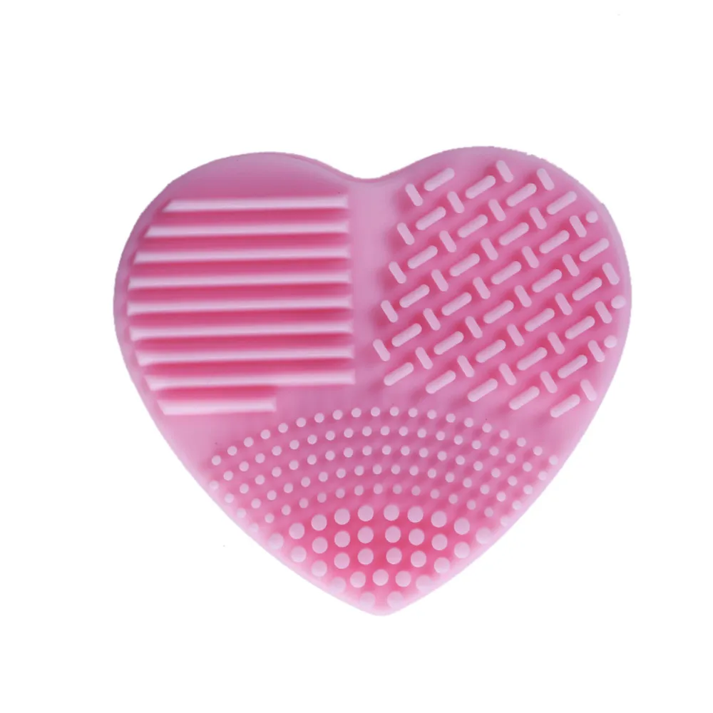 Новейшая силиконовая форма в форме сердца, милый мини-моющий коврик, очиститель, новейшая силиконовая щетка, косметический чистящий инструмент, моющая щетка