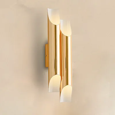 Золотой скандинавский пост современный настенный светильник минималистичный роскошный стиль дизайнерская модель комнаты гостиная фон настенная спальня прикроватная лампа - Цвет абажура: F