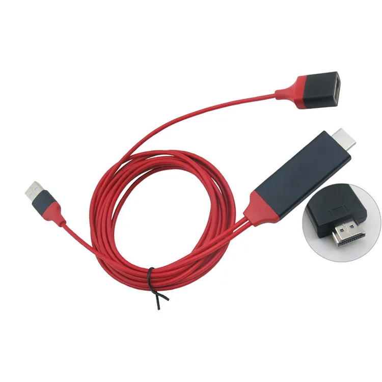 HDTV адаптер HDMI Plug & Play av кабель с USB разъемом Мама и папа для Iphone 8 Android Xiaomi|hdmi cable|av