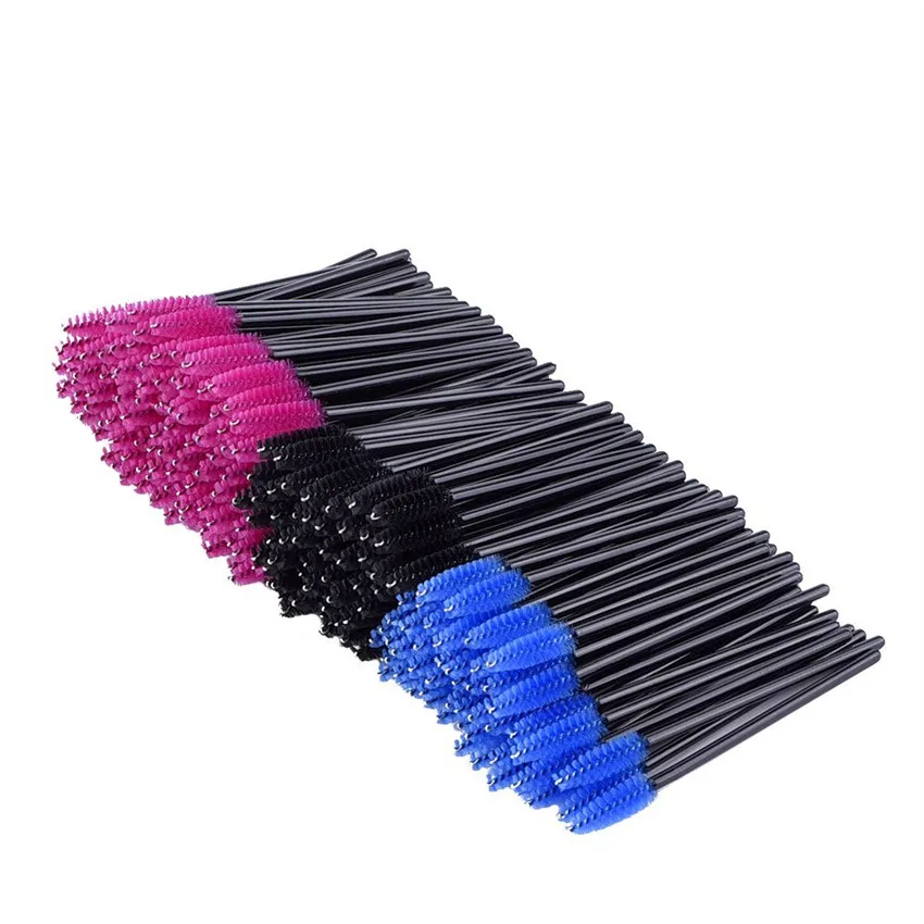300 Pieces Disposable Mascara Wands Eyelash Brushes Eye Lash Makeup Applicators Brush Kit(Random