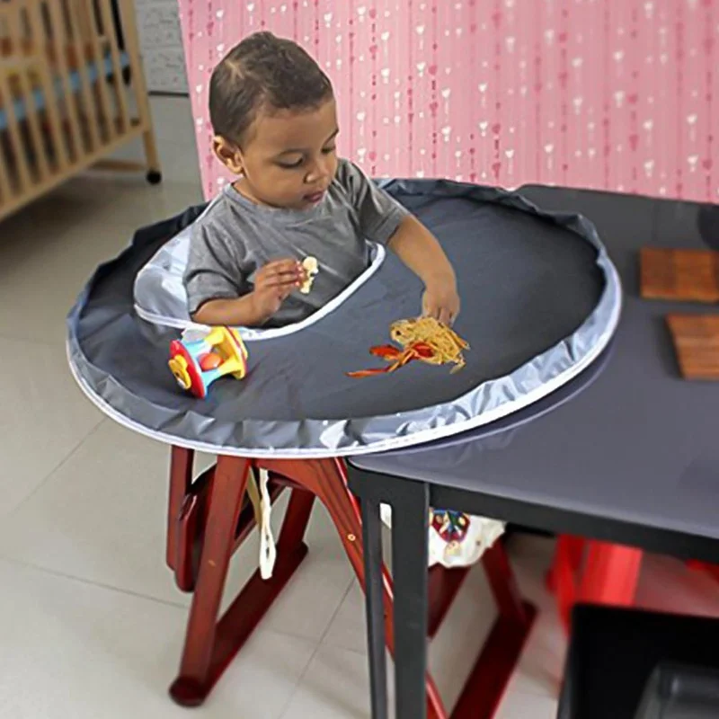 Baby Eating Table Mat Kids High Chair Cover Feeding Seat Pad Preventing