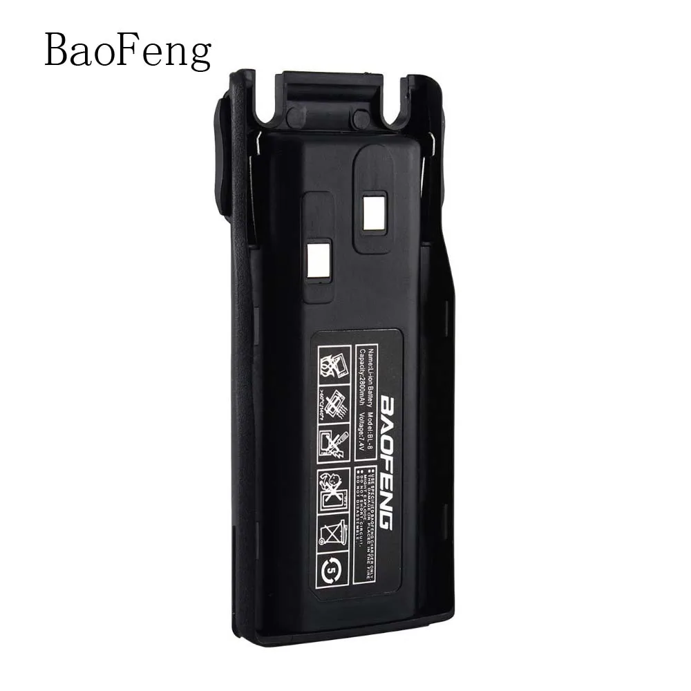 Новый Baofeng BL 8 2800mAh 3800mAh 7 4 V литий ионный аккумулятор для UV 82 8D 89 двухстороннее