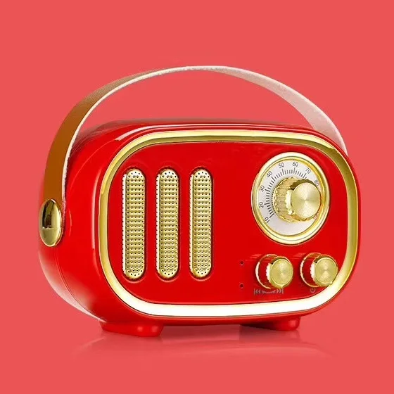 Ретро bluetooth колонки беспроводная винтажная звуковая коробка стерео Бас Сабвуфер