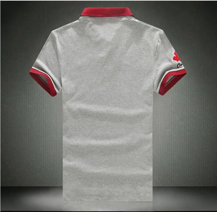 XXXL новая брендовая мужская хлопковая рубашка поло модный вышитый короткий рукав футболки рубашка Европа и Лето Горячая Мужская рубашка поло