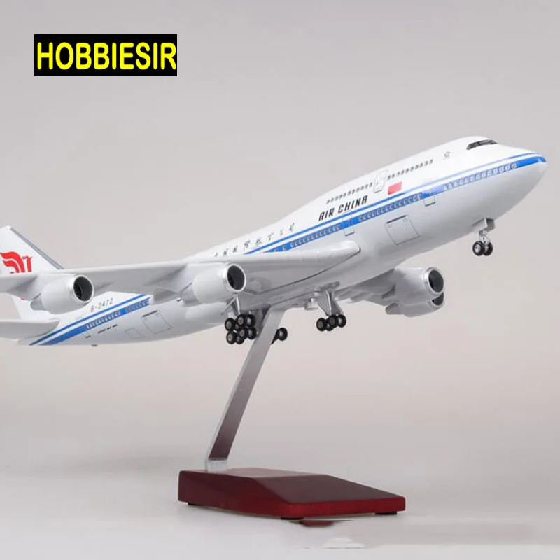 

47CM 1/150 Scale Airplane Boeing B747 Aircraft Air China Airlines Airways Model W Light and Wheel Diecast Plastic Resin Plane