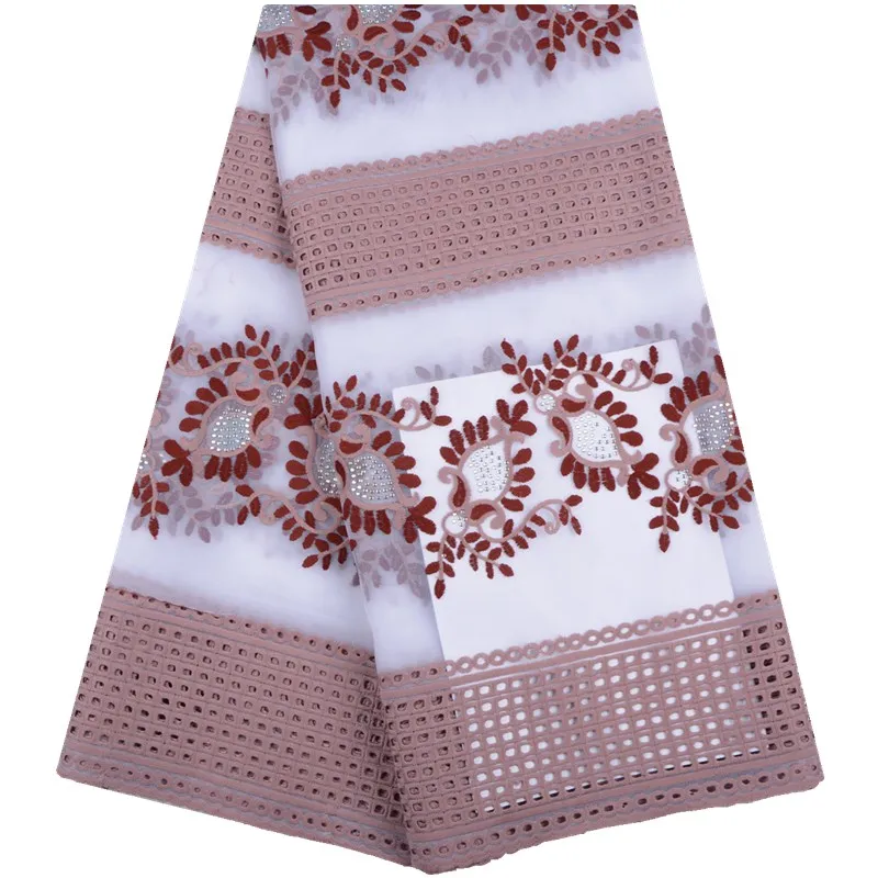 

2019 Lilac High Quality Nigerian French Tulle Lace African Lace Fabric For Party Dress Africa Lace Fabric 5Yards/Lot Y1545