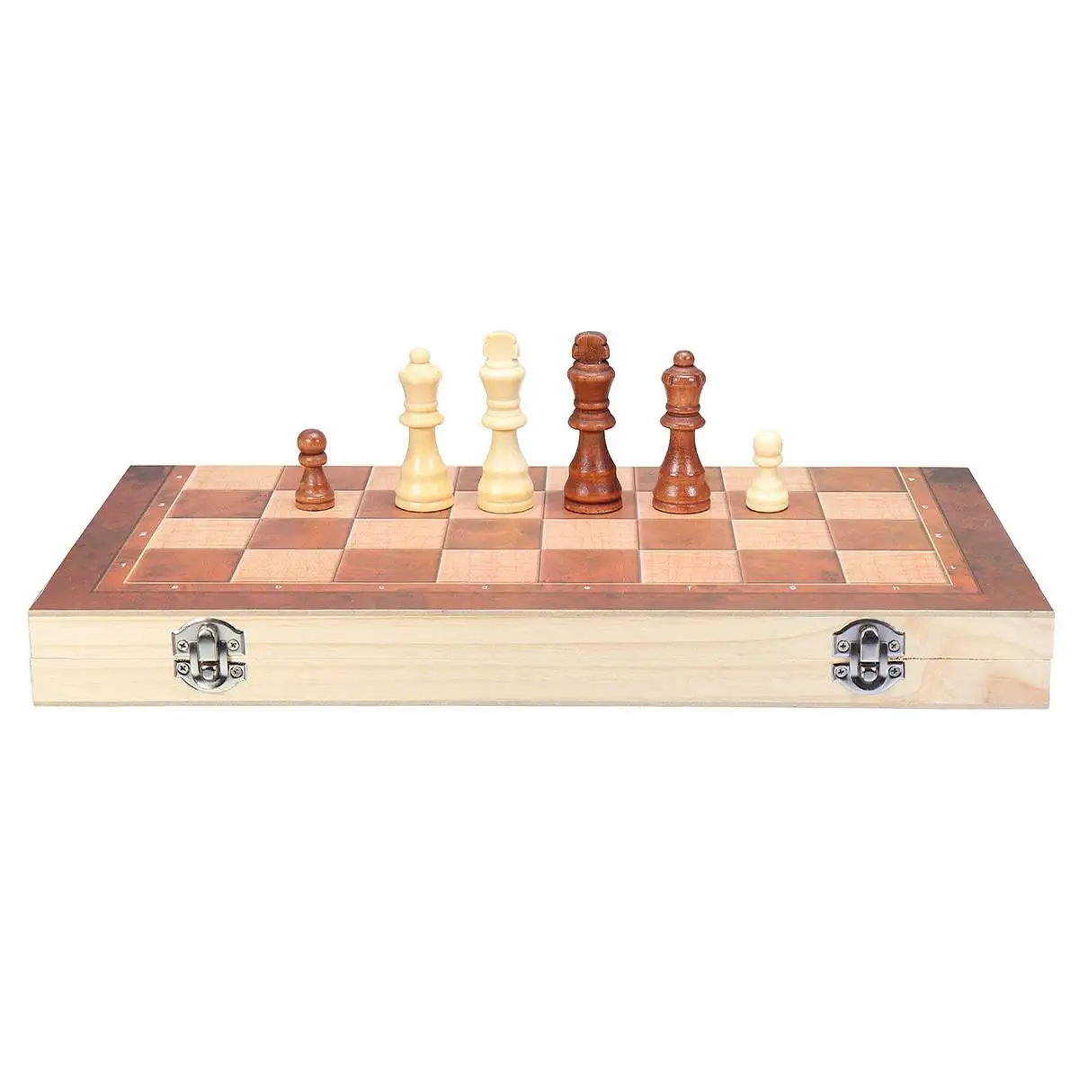 39 см X 39 см Деревянный Международный шахматный набор настольная игра Складная магнитная складная доска упаковка 3 в 1 ШАХМАТЫ 2 размера