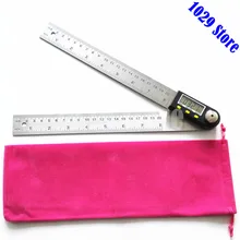 200mm Digital LCD Protractor Inclinometer Goniometer Level Measuring Tool Electronic Angle Gauge Stainless Steel Angle Ruler