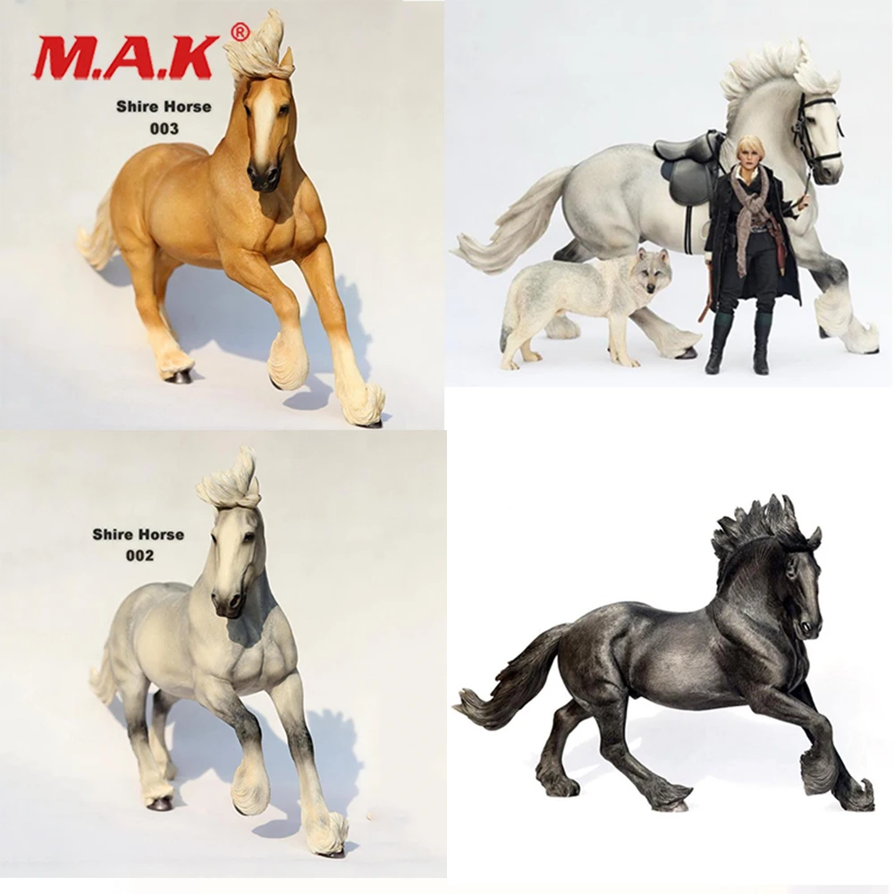 

For Collection 1/6 Ancient War Horse British Shire Horse W Harness 1/6 Scale SH005 Horse Figure model for 12" Action Figure