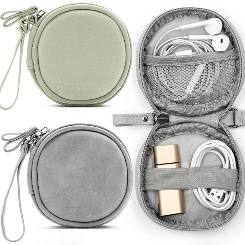 

Headphone Storage Bag Apple Aata Cable Charger Digital Storage Box U disk U Shield Simple Portable Mini Sorting Bag D40