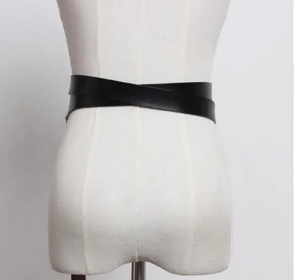 Европейская и американская мода Натуральная кожа ремень индивидуальная Талия широкий черный пояс галстук-рубашка ремни на талии, портупея